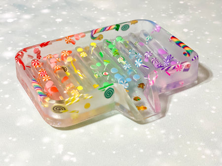 Rainbow Gingerbread Holiday Soap Dish